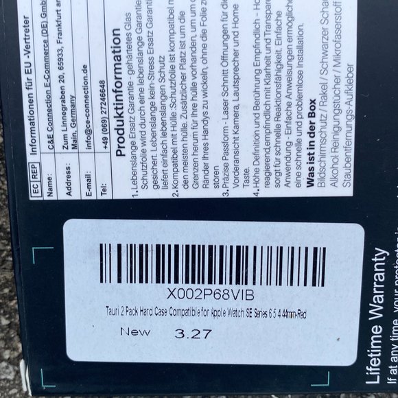 2 Pack Tauri Smartwatch Case For Apple Watch Glass 44 MM Screen Protector - Picture 5 of 5